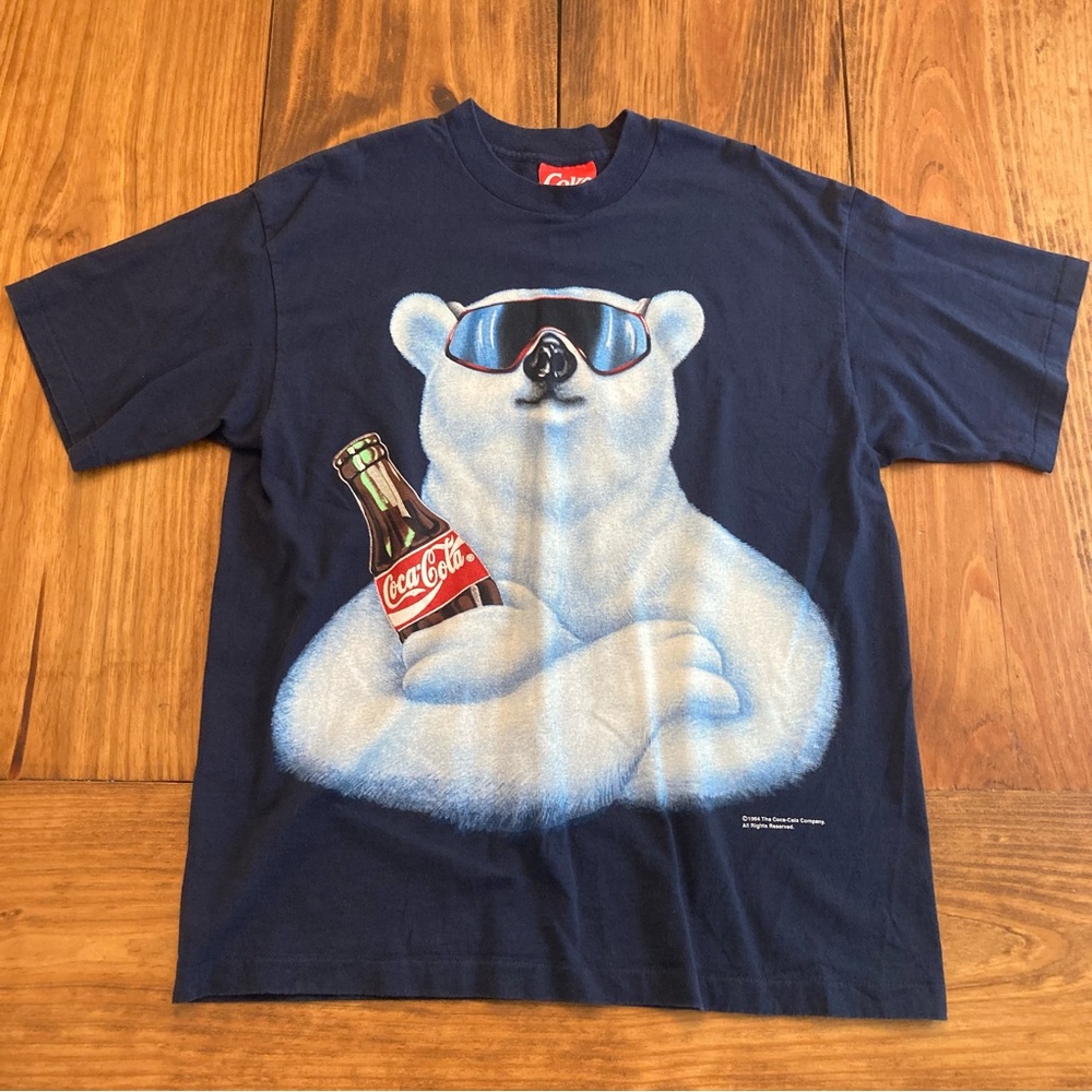 Vintage 1994 Coca Cola Polar Bear Single Stitch Graphic T Shirt